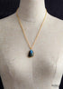 Boho Necklace, Labradorite and Gold Chain Emma